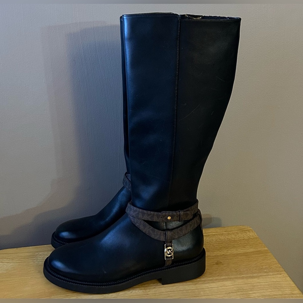 Michael Kors Mandy Knee High Leather Boots